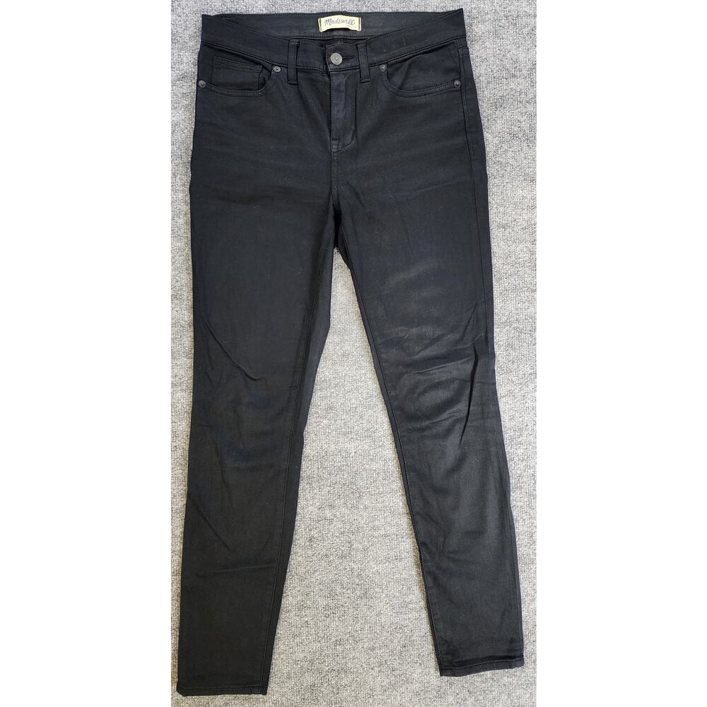 Madewell Jeans Womens 27 Black High Riser Skinny Lightweight Comfort Stretch